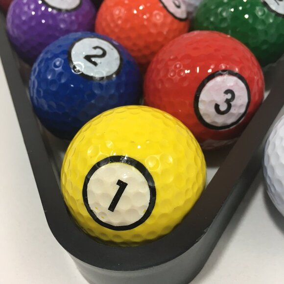 Putter Pool Putting Game Rack and Balls - Picture 3 of 3